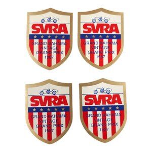 SVRA Grand Bahama Vintage Grand Prix 1987 Decal Sticker Shield Lot of 4 NOS
